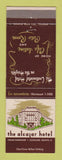 Matchbook Cover - Alcazar Hotel Cleveland Heights OH