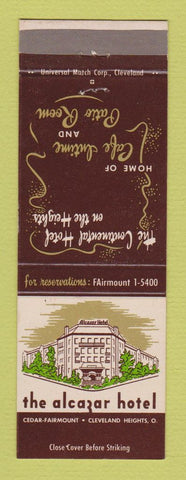 Matchbook Cover - Alcazar Hotel Cleveland Heights OH