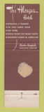 Matchbook Cover - Alcazar Hotel Cleveland Heights OH