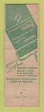 Matchbook Cover - Safran Printing Company Detroit MI