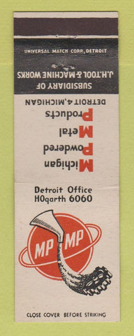 Matchbook Cover - Michigan Powdered Metal Products Detroit MI