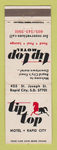 Matchbook Cover - Tip Top Motel Rapid City SD