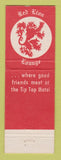 Matchbook Cover - Tip Top Motel Rapid City SD