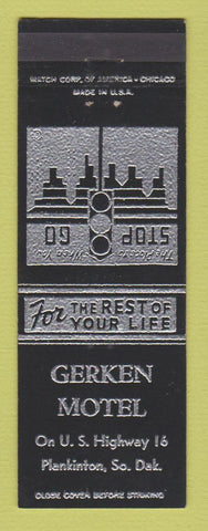 Matchbook Cover - Gerken Motel Plankinton SD
