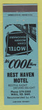 Matchbook Cover - Rest Haven Motel Wall SD