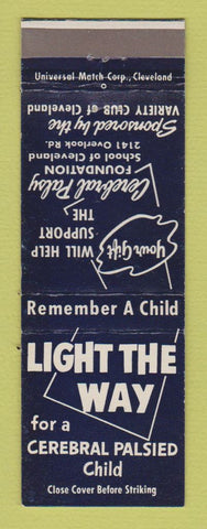 Matchbook Cover - Light the Way Cerebral Palsied Children Cleveland OH