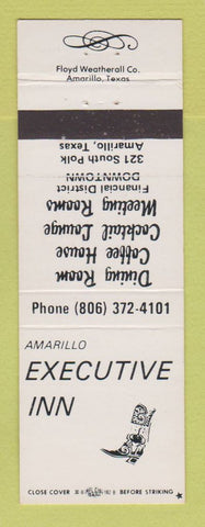Matchbook Cover - Executive Inn Amarillo TX