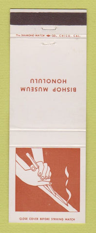 Matchbook Cover - Bishop Museum Honolulu Hawaii