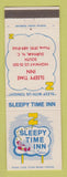 Matchbook Cover - Sleepy Time Inn Durham NC