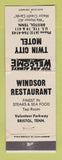 Matchbook Cover - Twin City Motel Bristol TN Windsor Restaurant WEAR