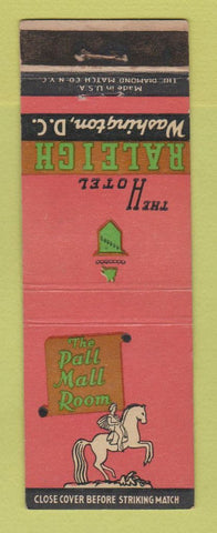 Matchbook Cover - Hotel Raleigh Washington DC Mall Mall Room