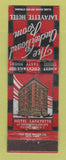 Matchbook Cover - Lafayette Hotel Washington DC Checker Board Room WEAR