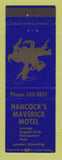 Matchbook Cover - Hancock's Maverick Motel Lander WY