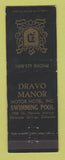 Matchbook Cover - Dravo Manor Motor Hotel Colorado Springs