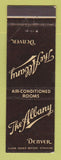 Matchbook Cover - The Albany Hotel Denver Colorado WEAR