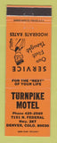 Matchbook Cover - Turnpike Motel Denver Colorado