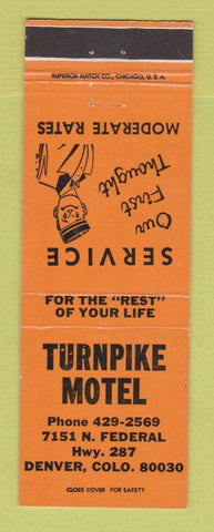 Matchbook Cover - Turnpike Motel Denver Colorado
