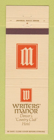 Matchbook Cover - Writers' Manor Hotel Denver Colorado