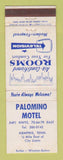Matchbook Cover - Palomino Motel Memphis TN