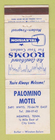 Matchbook Cover - Palomino Motel Memphis TN