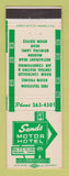 Matchbook Cover - Sands Motor Hotel Pulaski TN