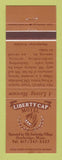 Matchbook Cover - Liberty Cap Motel Sturbridge MA
