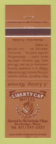 Matchbook Cover - Liberty Cap Motel Sturbridge MA