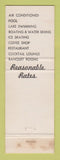 Matchbook Cover - Seven Gables Motel Springfield MA