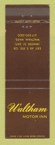 Matchbook Cover - Waltham Motor Inn Waltham MA