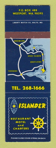 Matchbook Cover - Islander Motel Restaurant Westport WA