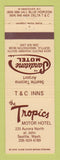 Matchbook Cover - Sandstone Motel Seattle WA Tropics Motor Hotel