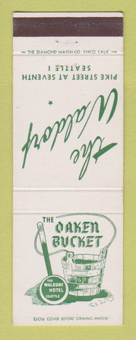 Matchbook Cover - The Waldorf Hotel Seattle WA Oaken Bucket
