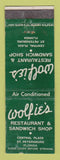 Matchbook Cover - Wolfie's Restaurant St Petersburg FL WEAR