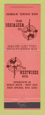 Matchbook Cover - Westwinds Motel Rock Springs WY