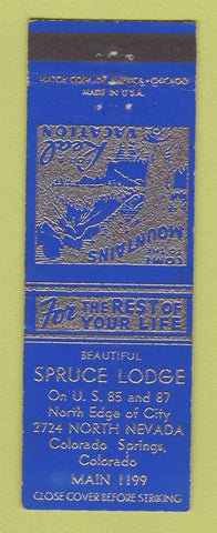 Matchbook Cover - Spruce Lodge Colorado Springs