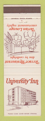 Matchbook Cover - University Inn Knoxville TN