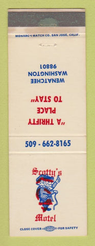 Matchbook Cover - Scotty's Motel Wenatchee WA WEAR
