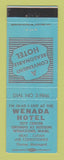 Matchbook Cover - Wenada Hotel Wenatchee WA WEAR