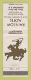 Matchbook Cover - Rainbow Motel Edgemont SD