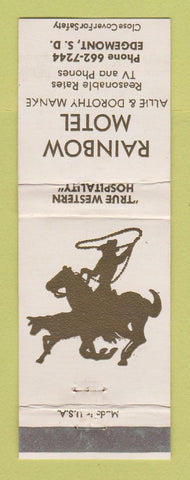 Matchbook Cover - Rainbow Motel Edgemont SD
