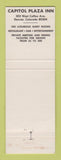 Matchbook Cover - Capitol Plaza Inn Denver Colorado Colfax
