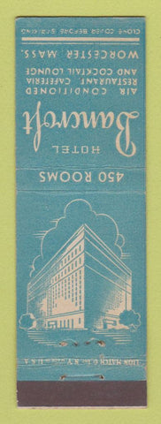 Matchbook Cover - Hotel Bancroft Worcester MA