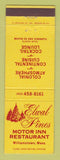 Matchbook Cover - Elwal Pines Motor Inn Restaurant Williamstown MA