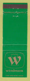 Matchbook Cover - Windsor Communities Norwood Framingham Waltham MA
