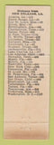 Matchbook Cover - Twins Motel New Orleans LA WEAR