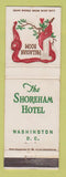 Matchbook Cover - Shoreham Hotel Washington DC Palladian Room