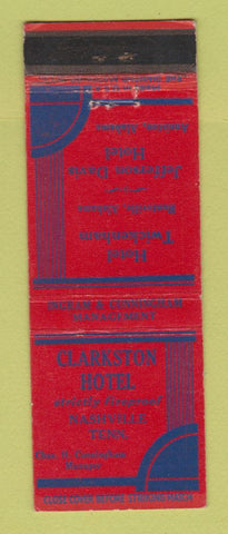 Matchbook Cover - Clarkston Hotel Nashville TN Anniston Huntsville AL