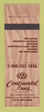 Matchbook Cover - Continental Inns Nashville TN