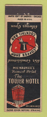 Matchbook Cover - Tower Hotel Milwaukee WI WEAR