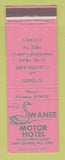 Matchbook Cover - Swanee Motor Hotel Jamestown ND